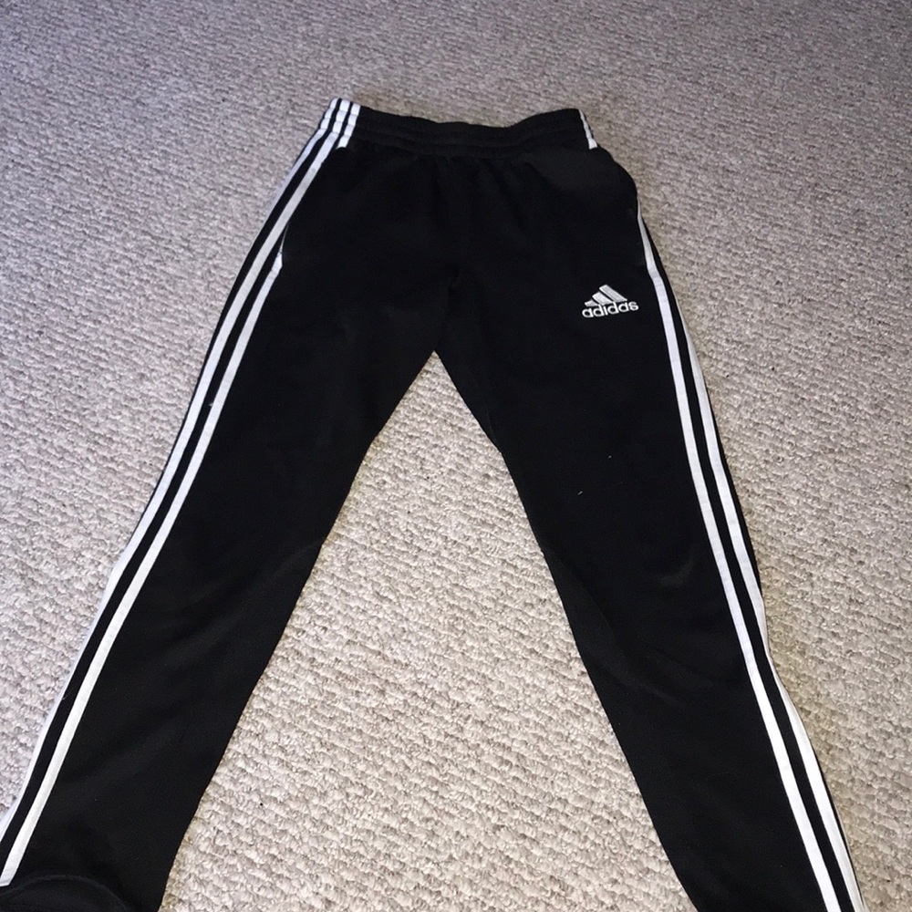 Black adidas soccer pants KIDS LARGE